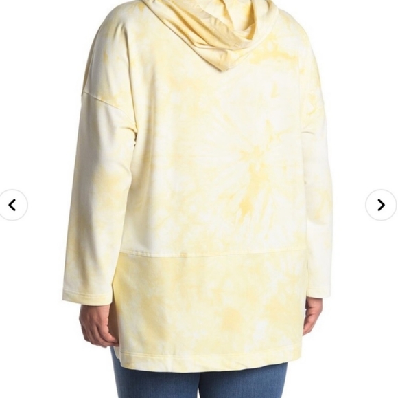 🆕️💛MELLODAY OVERSIZED TIE DYE HOODED PULLOVER, SZ XS - Picture 2 of 8